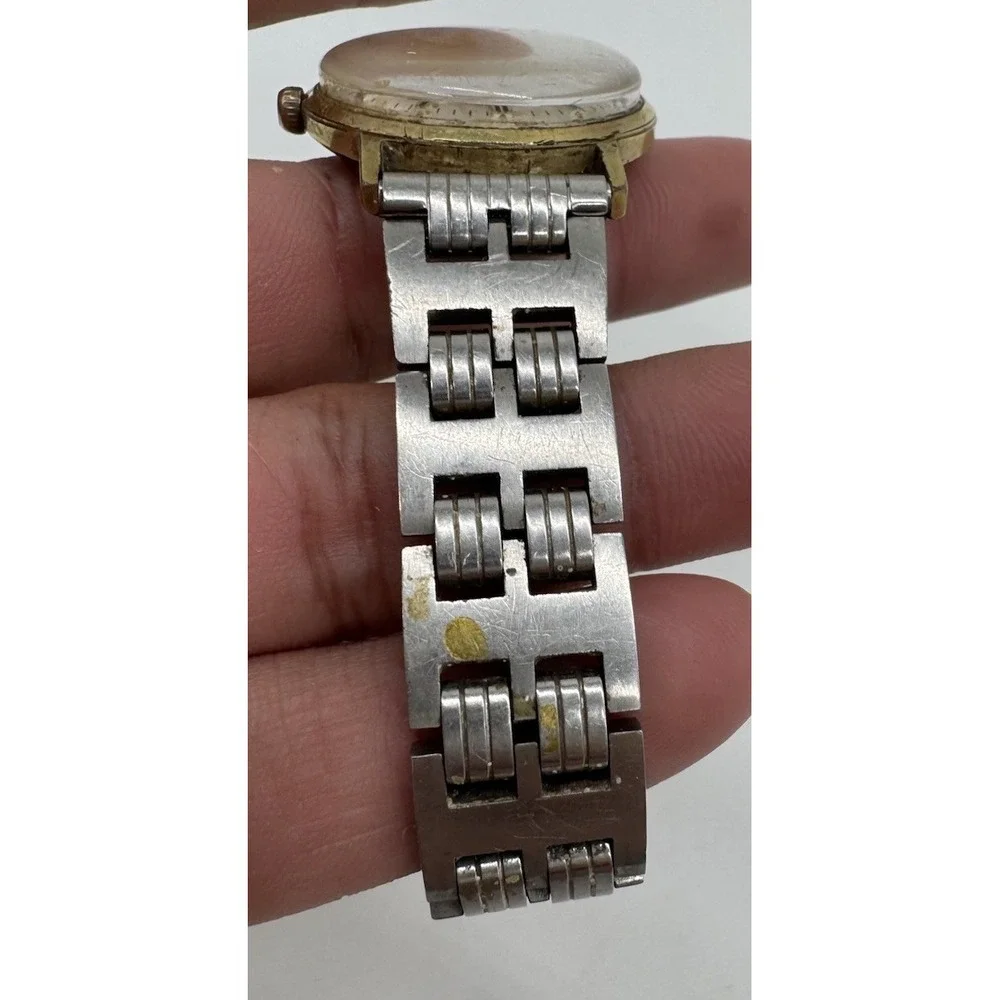 Vintage Elgin Sportsman 17 Jewel Manual Wind Watch Gold Tone Date for Parts